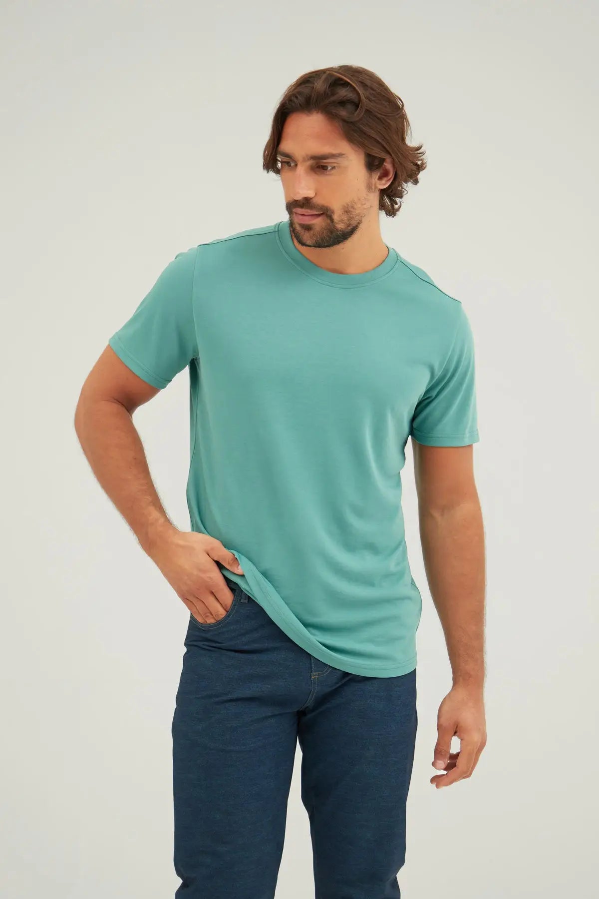 Chlorophyll Green Men'S T-Shirt-Clothing - Men-Sepiia-S-Urbanheer