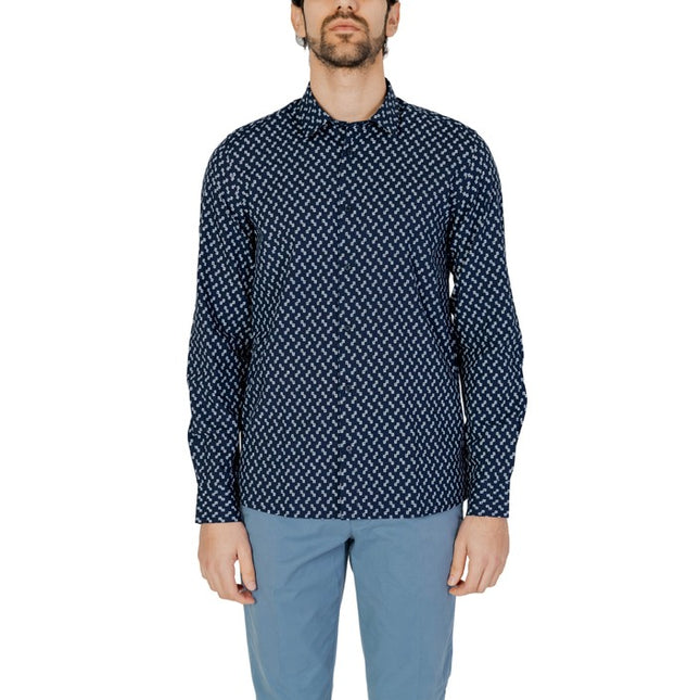 Antony Morato Men Shirt-Clothing Shirts-Antony Morato-blue-44-Urbanheer