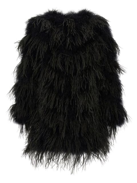 Yves Salomon Feather Caban