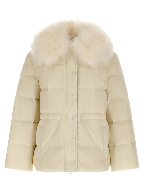 Army Yves Salomon Fur Insert Down Jacket