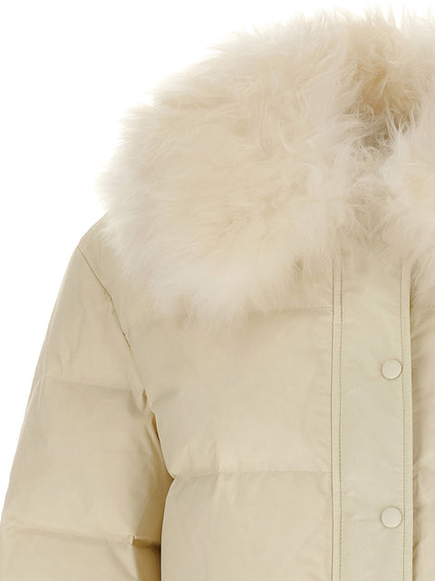 Army Yves Salomon Fur Insert Down Jacket