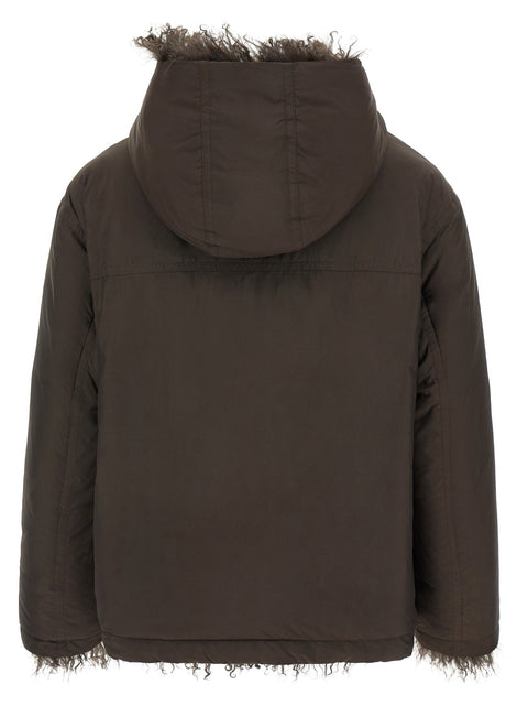 Army Yves Salomon Reversible Fur Down Jacket