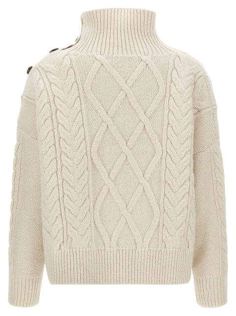 Yves Salomon Braided Sweater