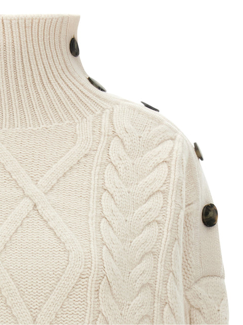 Yves Salomon Braided Sweater