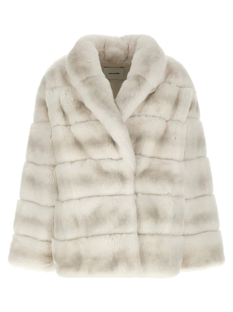 Yves Salomon Quilted Fur Coat