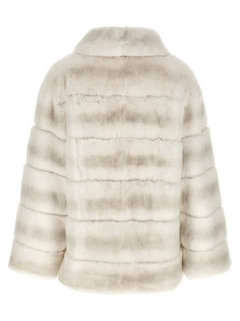 Yves Salomon Quilted Fur Coat