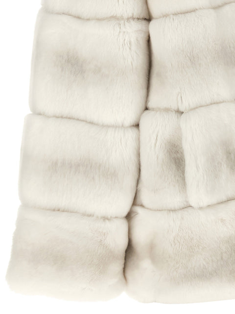 Yves Salomon Quilted Fur Coat