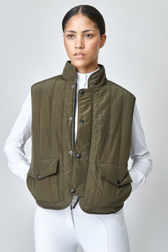 Quilted Riding Vest Green-Sports | Fitness > Sports material and equipment > Vests-Yagya-XS-Urbanheer