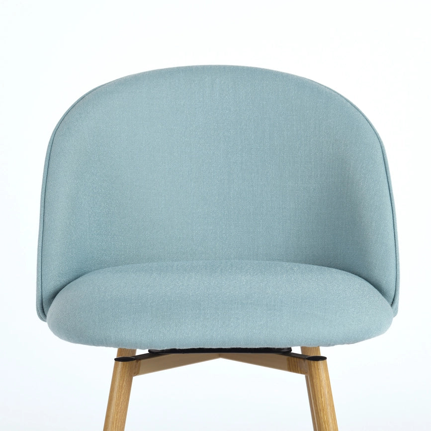 27in Swivel Counter Barstools Fabric -Blue-Table & Bar Stools-39F Inc.-Blue-Urbanheer