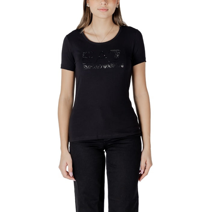 Ea7 Women T-Shirt-Topwear-Ea7-black-XS-Urbanheer