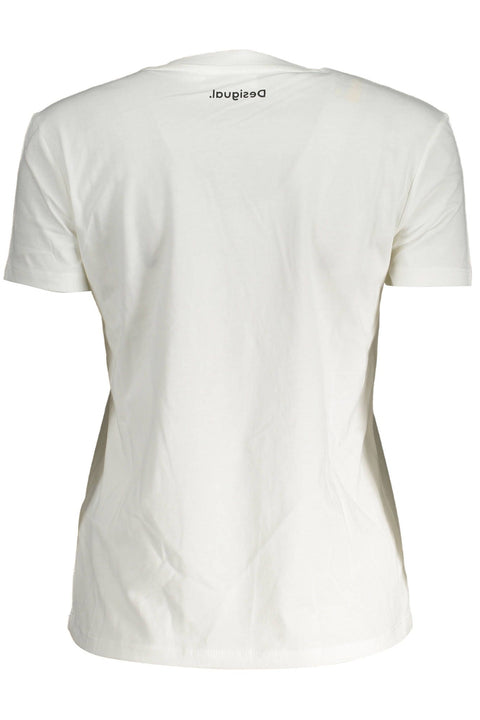 Desigual White Cotton Women's Top-Desigual-XXL-Urbanheer