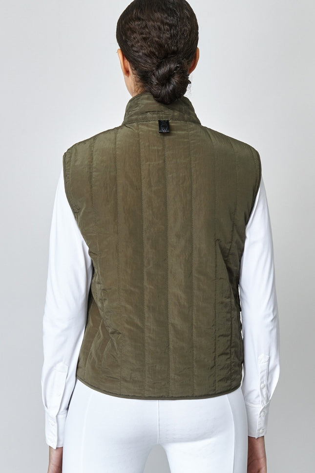Quilted Riding Vest Green-Sports | Fitness > Sports material and equipment > Vests-Yagya-Urbanheer