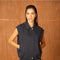 Urban Sleeveless Bomber Jacket with Lapel Collar