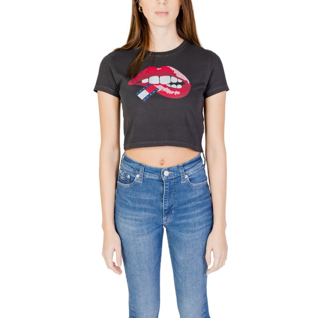 Tommy Hilfiger Jeans Women T-Shirt-Clothing T-shirts-Tommy Hilfiger Jeans-black-XS-Urbanheer