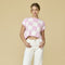 Hannah Loose Fit Checker Knit Top Pink-TOP-Papermoon-Pink-S-Urbanheer