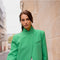 Timeless Structured Jacket with Fold-Down Officer Collar