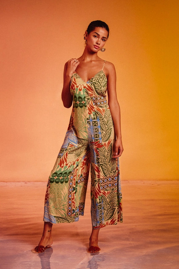 Desert Bliss Tie Back Detail Jumpsuit-Jumpsuit-Dress Forum-NATURAL/BLUE-S-Urbanheer