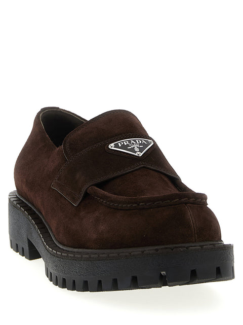 Prada Double Chocolate Loafers