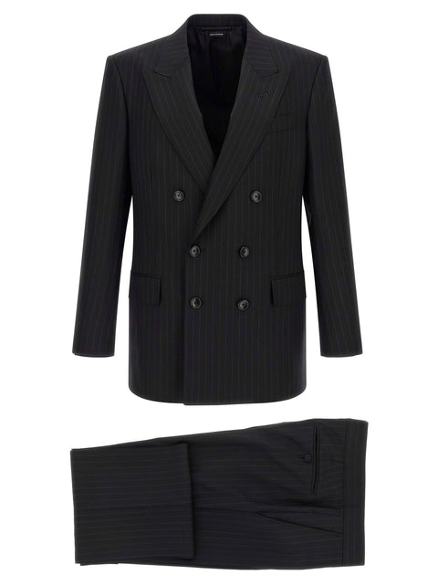 Tom Ford Pinstriped Double-breasted Dress