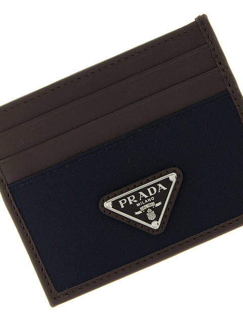 Prada Nylon Leather Cardholder