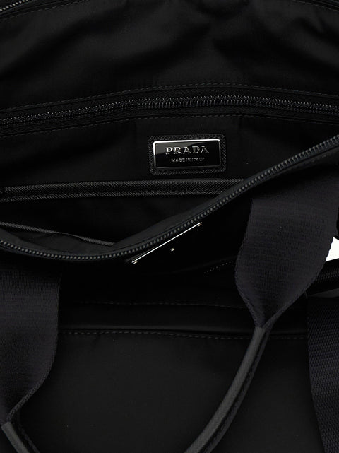 Prada Re-nylon And Saffiano Backpack Shopping Bag