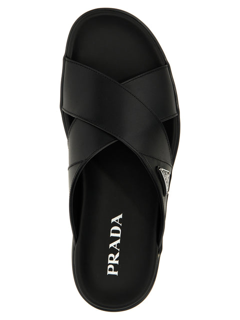 Prada Logo Sandals