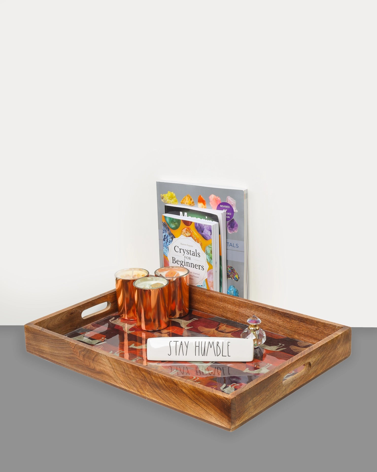 Horse Resin/Wood Decorative Trays (Set Of 3)-Tiramisu-Urbanheer