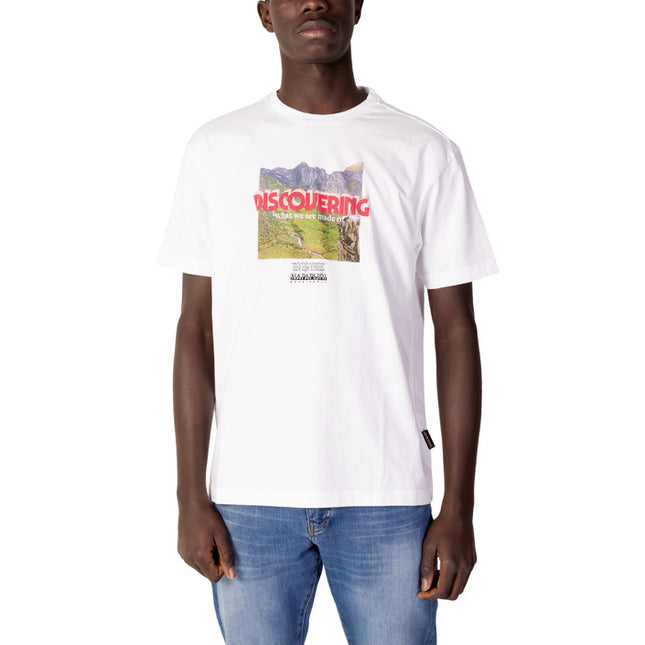 Napapijri Men T-Shirt-Clothing T-shirts-Napapijri-white-S-Urbanheer