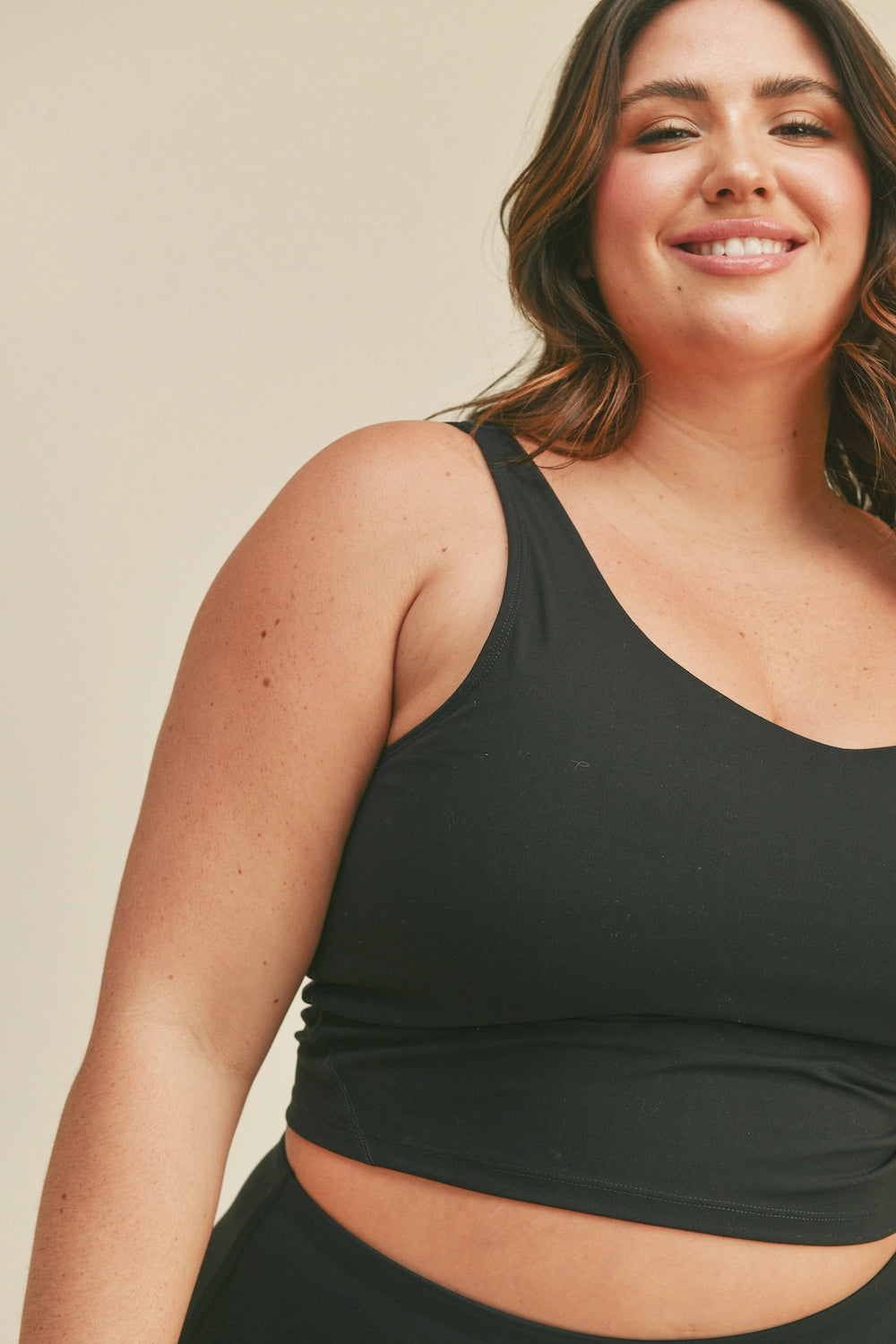 Aligned Performance Cropped Tank Top-Clothing - Women-Kimberly C-Black-1X-Urbanheer