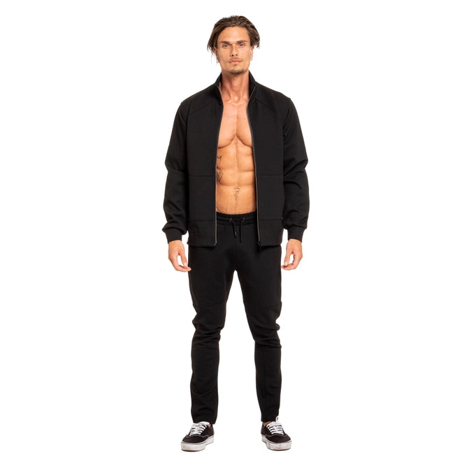 Full Zip Track Jacket - Black-Jacket-Eight X-XL-Urbanheer