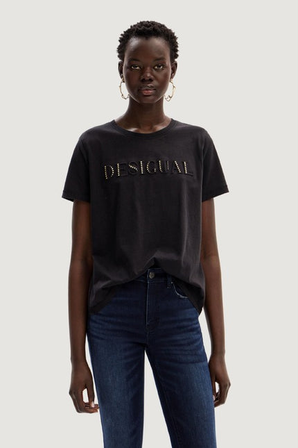 Desigual Women T-Shirt-Clothing T-shirts-Desigual-black-4-XS-Urbanheer