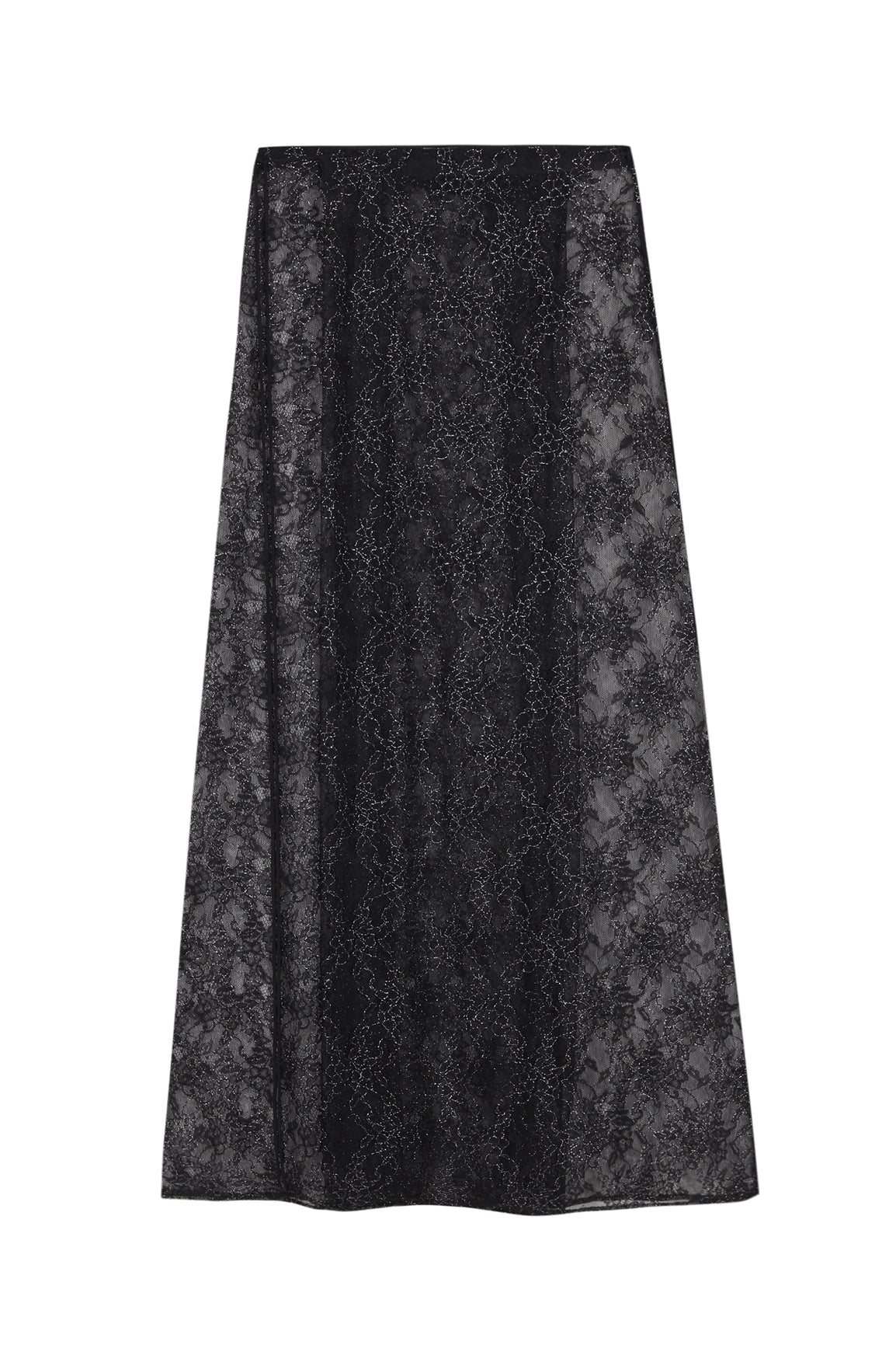 Glassy Lace Pareo Skirt - Black-Clothing - Women-eikō ai-S-Urbanheer