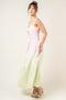 Wrinkled Ombre Maxi Dress-Dress-Fore Collection-Pink/Lime Ombre-S-Urbanheer