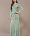 Zinnia Embellished Maxi Dress in Sage Green-Dress-Lace & Beads-UK6-Sage Green-Urbanheer