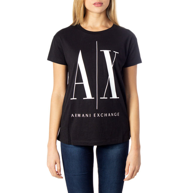 Armani Exchange Women T-Shirt-Clothing - Women-Armani Exchange-black-XS-Urbanheer
