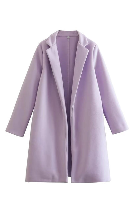 The Famous Zara Coat Solid Woolen Coats White Label-coats-Blak Wardrob-S-V-Urbanheer