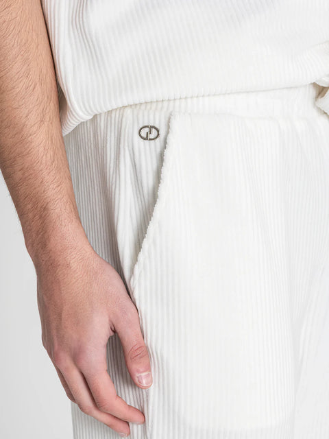 White Surface Pants