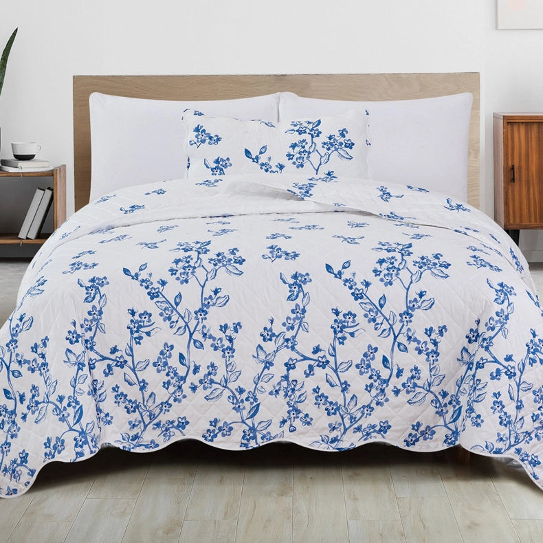 3-Piece Floral Quilt - Raelynn Collection-Set-BH Collective-Full / Queen-Raelynn-Urbanheer