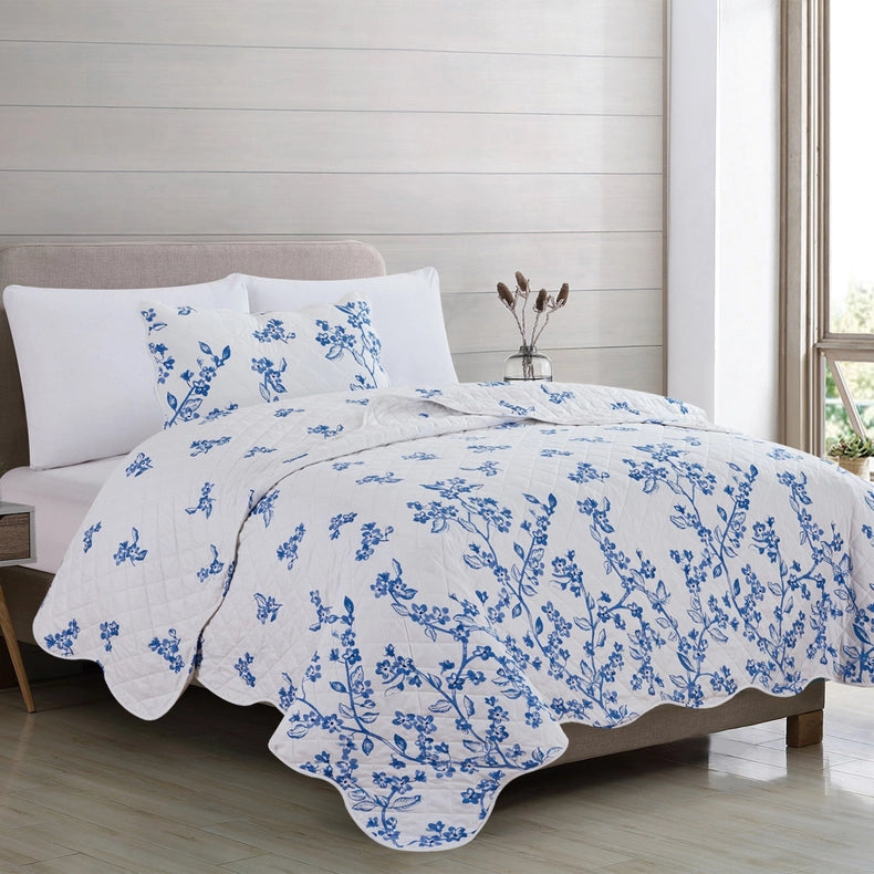 3-Piece Floral Quilt - Raelynn Collection-Set-BH Collective-Full / Queen-Raelynn-Urbanheer