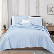 3-Piece Solid Quilt - Alicia Collection Baby Blue-Set-BH Collective-Full / Queen-Baby Blue-Urbanheer