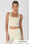 Clean Line Square Neck Top-TOP-NIKIBIKI-Butter Cream-Urbanheer