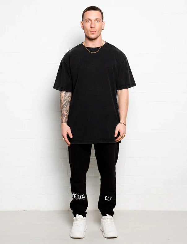 304 Mens Official T-Shirt Acid Wash Black-T-Shirts-304 Clothing-S-Urbanheer