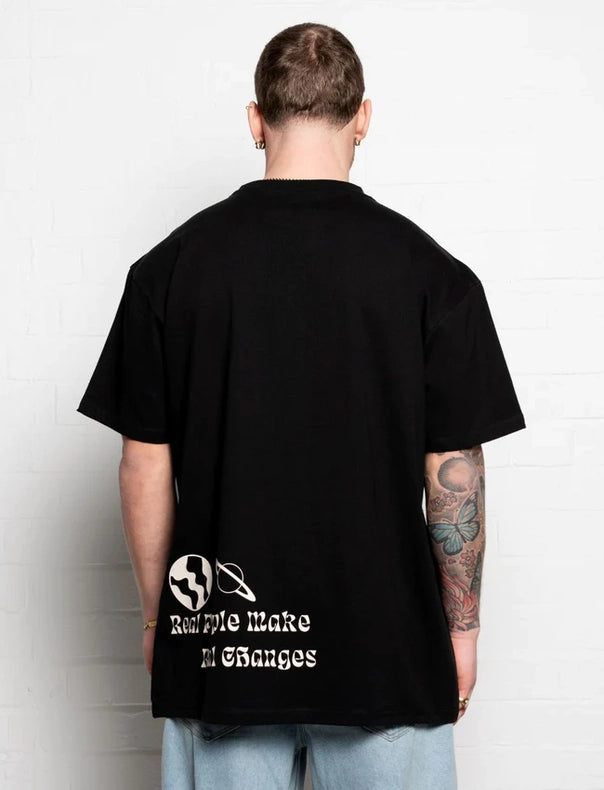 304 Mens Universe T-Shirt Black-T-Shirts-304 Clothing-XS-Urbanheer