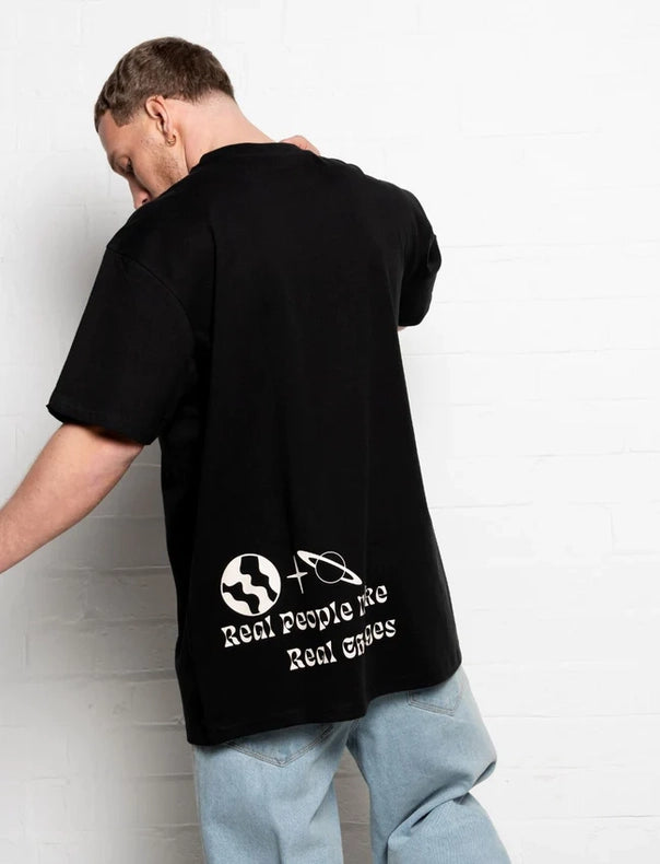 304 Mens Universe T-Shirt Black-T-Shirts-304 Clothing-XS-Urbanheer