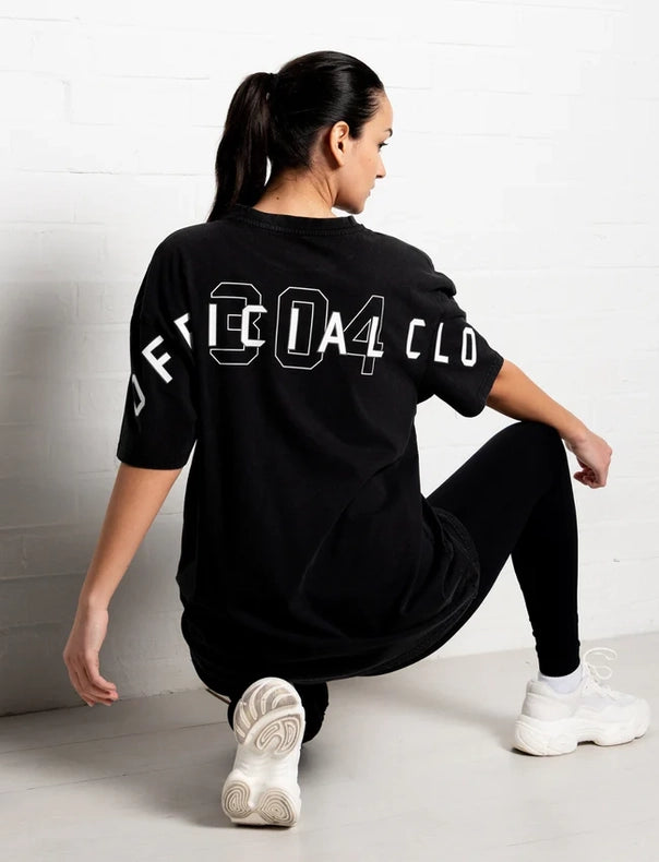 304 Women's Official T-Shirt Acid Wash Black-T-Shirts-304 Clothing-XS-Urbanheer