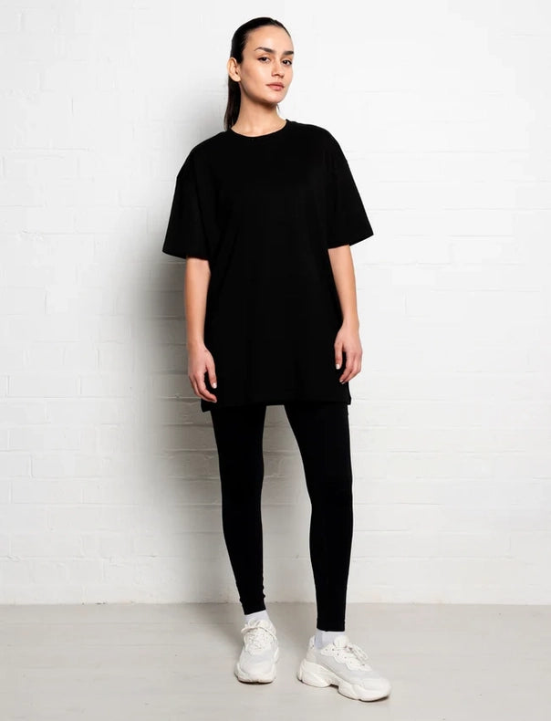 304 Women's Official T-Shirt Black (Oversized)-T-Shirts-304 Clothing-XS-Urbanheer