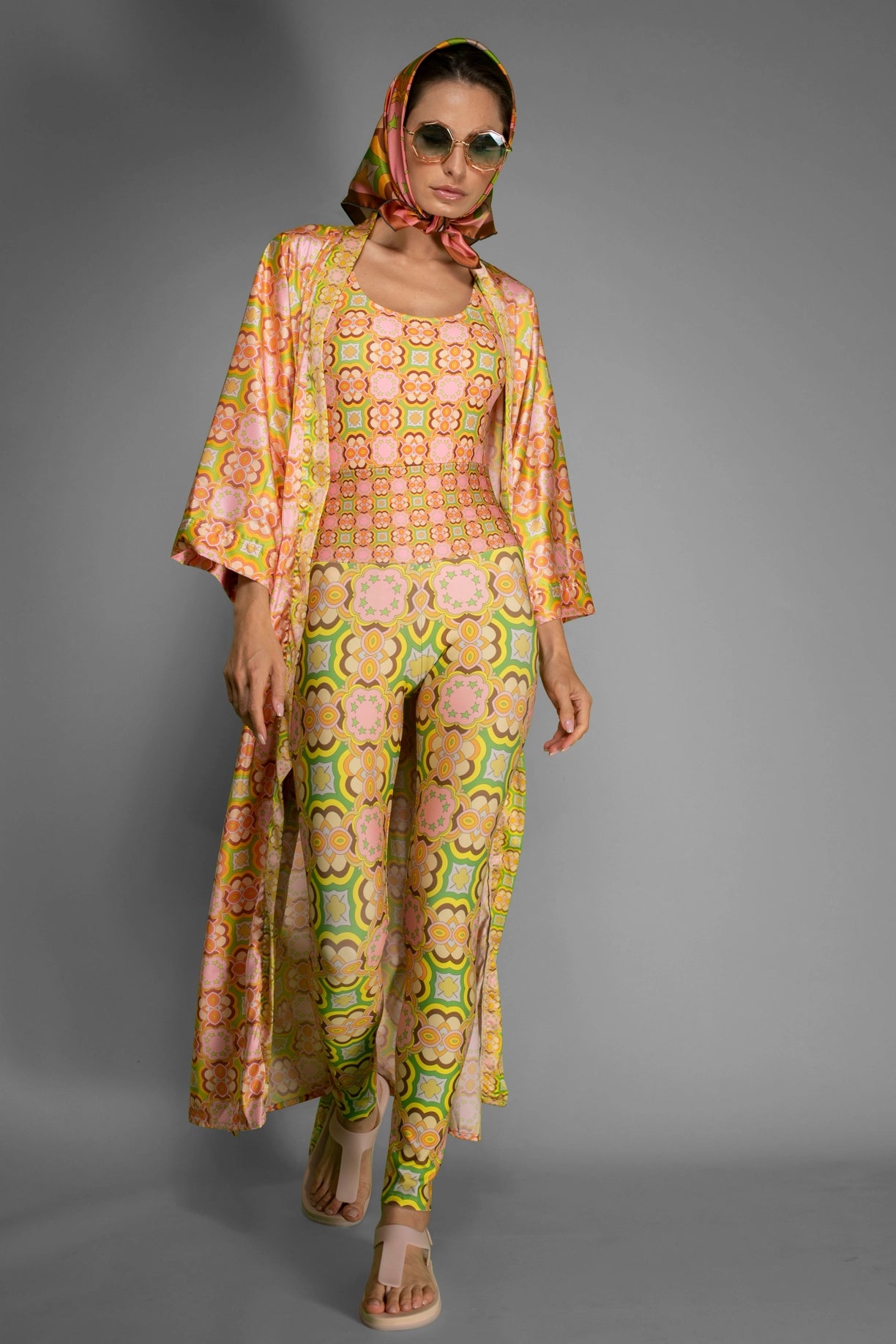 Multicolour Cheeky Fit Retro 60S Pastel Scoop-Neck Swimsuit-Nuvula-XS-Urbanheer