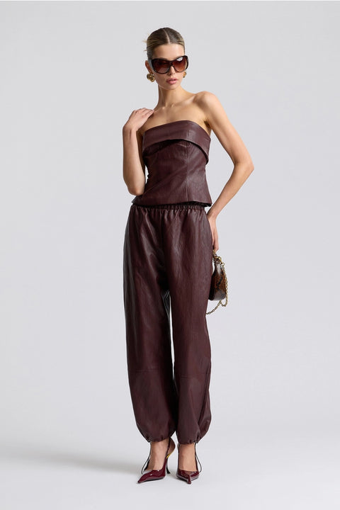 Faux-Ever Leather Joggers