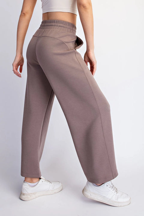 Modal Scuba Cropped Wide Pant