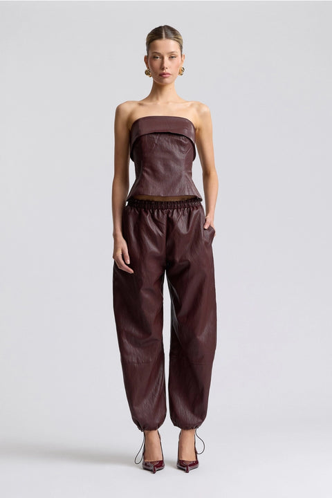 Faux-Ever Leather Joggers